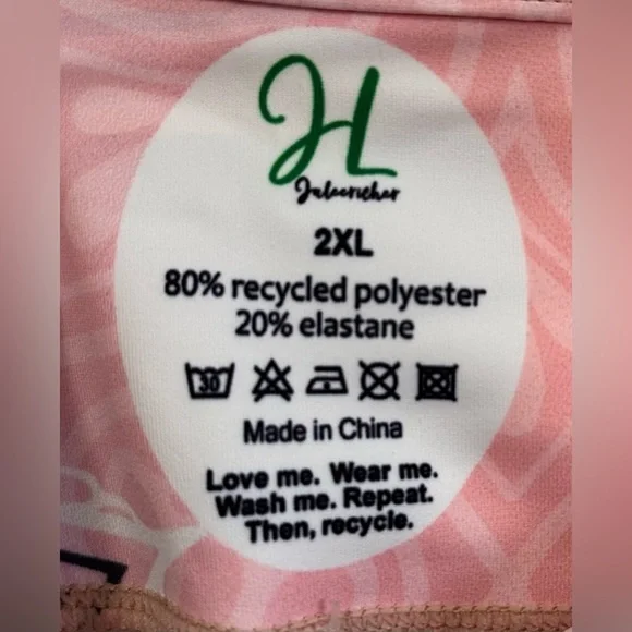 Printed Leggings Multicolor Sz 2XL By H Juleericher NEW! - Picture 4 of 4